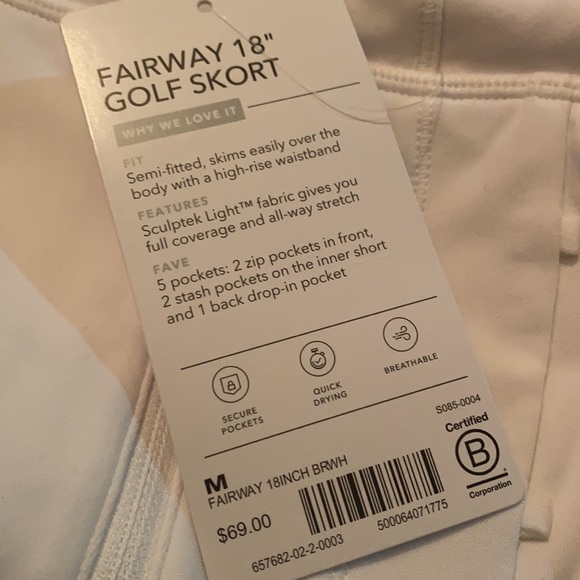 Athleta Fairway Golf Skort 18" - Picture 5 of 9